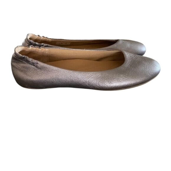 Dansko Mollie Pewter Metallic Ballet Flats 39.5 - Picture 1 of 7